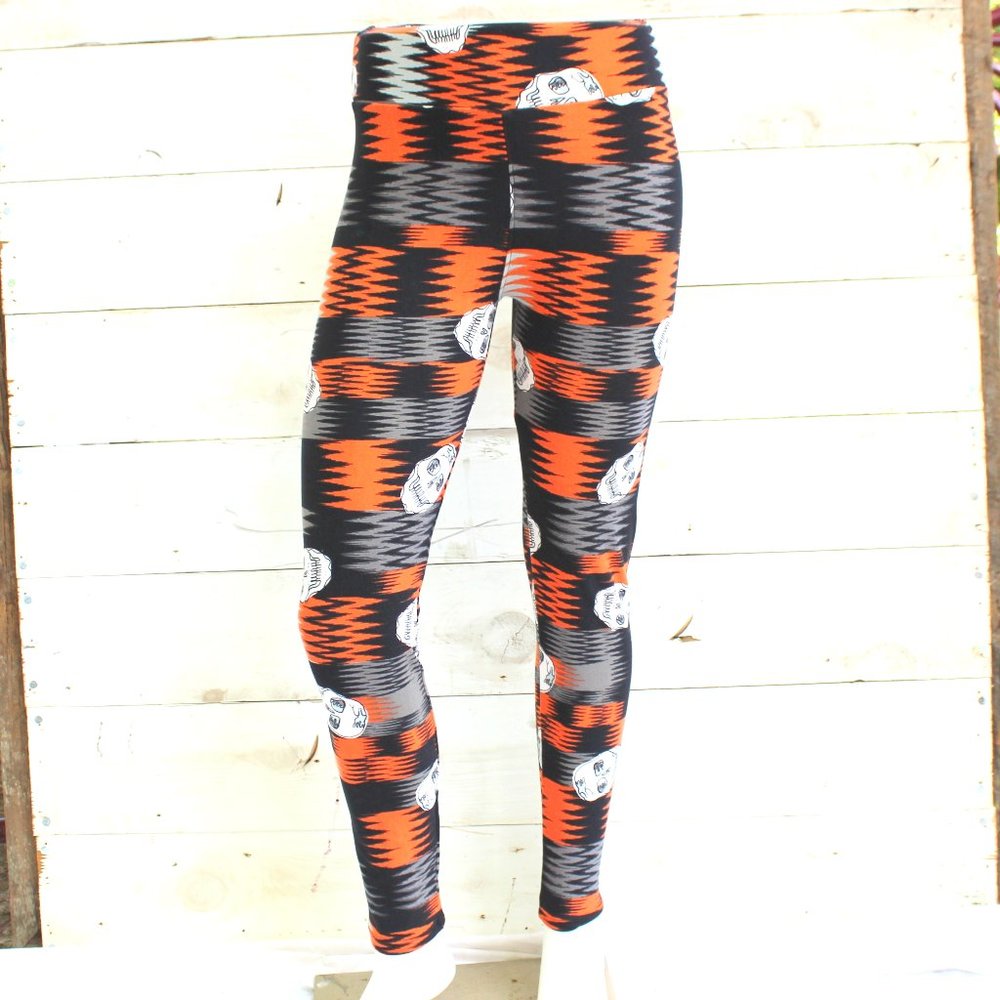 LuLaRoe Halloween Leggings Skeleton Skelly Halloween Leggings One Size